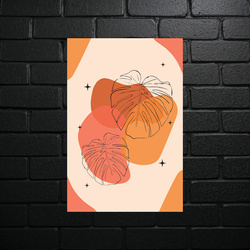 Abstract Tropical Harmony - shiny glitter