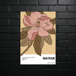 Majestatyczny Kwiat Magnolii - Vintage Elegancja - błyszczący brokat