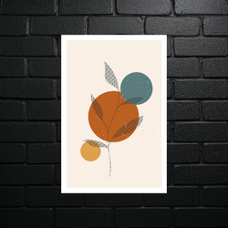 Terracotta Geometric Harmony - shiny glitter