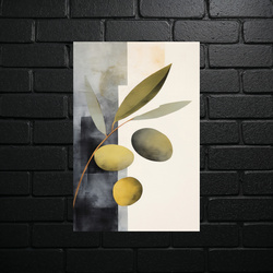 Minimalist Olive Branch - shiny glitter