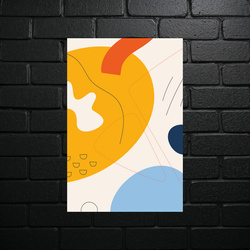 Abstract Harmony in Orange - shiny glitter