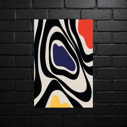 Abstract Zebra - Organic Waves - shiny glitter