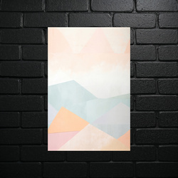 Pastel Geometric Dawn - shiny glitter