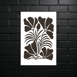 Floral Harmony - Decorative Panel - shiny glitter