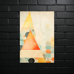 Geometric Harmony - Minimalist Abstract Composition - shiny glitter