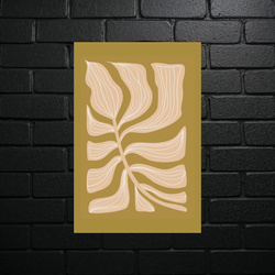 Botanical Harmony in Gold - shiny glitter