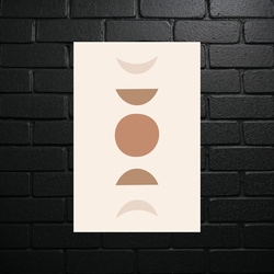 Fazy Księżyca w Sepii - błyszczący brokat