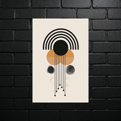 Geometric Solar Harmony - shiny glitter