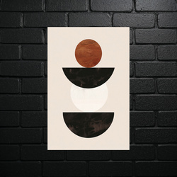 Sepia Geometric Harmony - shiny glitter