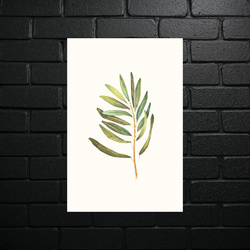 Minimalist Palm Leaf - shiny glitter