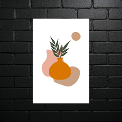 Minimalist Vase at Sunset - shiny glitter