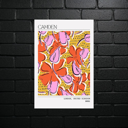 Floral Symphony - Artistic Aluminum Print - shiny glitter