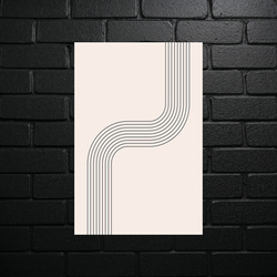 Minimalist Line Harmony - shiny glitter