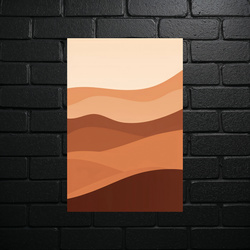 Desert Waves - Minimalist Abstract Art - shiny glitter