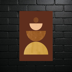 Geometryczna Harmonia w Złocie - błyszczący brokat