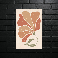 Minimalist Eastern Flower - shiny glitter