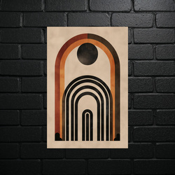 Sepia Geometric Harmony - shiny glitter