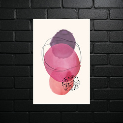 Pink Harmony Abstract - shiny glitter