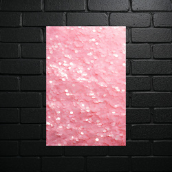 Pink Glitter in Morning Mist - shiny glitter