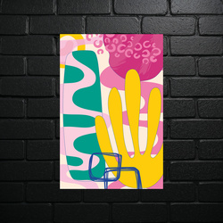 Tropical Abstract - Artistic Composition - shiny glitter