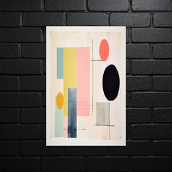 Geometric Harmony in Pastels - shiny glitter