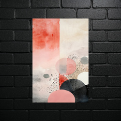 Abstract Harmony of Rose and Graphite - shiny glitter