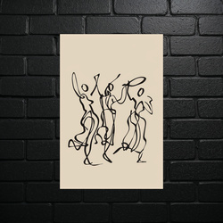 Dance of the Soul - Minimalist Composition - shiny glitter