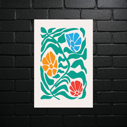 Tropical Mosaic - Botanical Harmony - shiny glitter