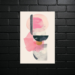 Geometric Harmony in Pink