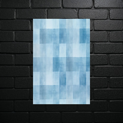 Blue Harmony - Abstract Composition - shiny glitter