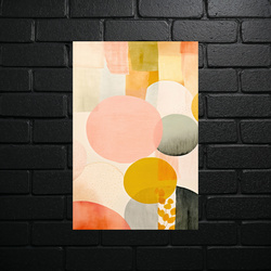 Pastelowa Harmonia Kręgów - błyszczący brokat