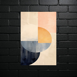 Geometric Dawn - Abstract Harmony - shiny glitter