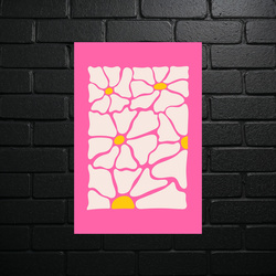 Pink Zen Flowers - shiny glitter