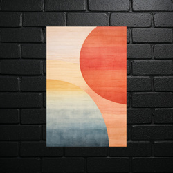 Sunset Abstract - Metallic Print - shiny glitter