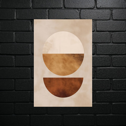 Sepia Geometric Harmony - shiny glitter