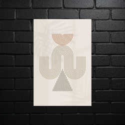 Geometric Harmony - Minimalist Composition - shiny glitter