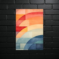 Abstract Harmony - Geometric Color Symphony - shiny glitter