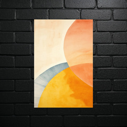 Geometric Harmony - Abstract Aluminum Print - shiny glitter