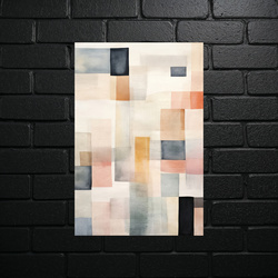 Geometric Spectrum - Abstract Minimalist Mosaic - shiny glitter