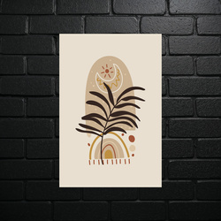 Boho Palm Minimalist Art - shiny glitter