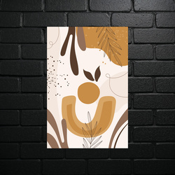 Abstract Harmony in Sepia - shiny glitter