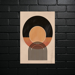 Geometryczna Harmonia - Abstrakcyjna Kompozycja - błyszczący brokat