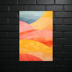 Desert Hills at Sunset - shiny glitter