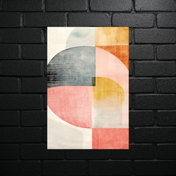 Geometric Pastel Harmony - shiny glitter