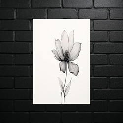 Sepia Flower Poetry - shiny glitter