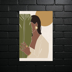 Minimalist Harmony in Green - shiny glitter