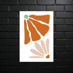 Abstract Sun Flower - shiny glitter