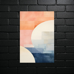 Geometric Harmonies: Abstract Daybreak - shiny glitter