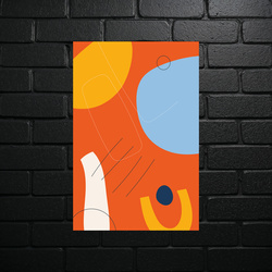 Abstract Harmony in Orange - shiny glitter