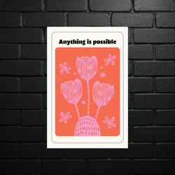 Kwiatowa Inspiracja: Różowe Marzenia - błyszczący brokat